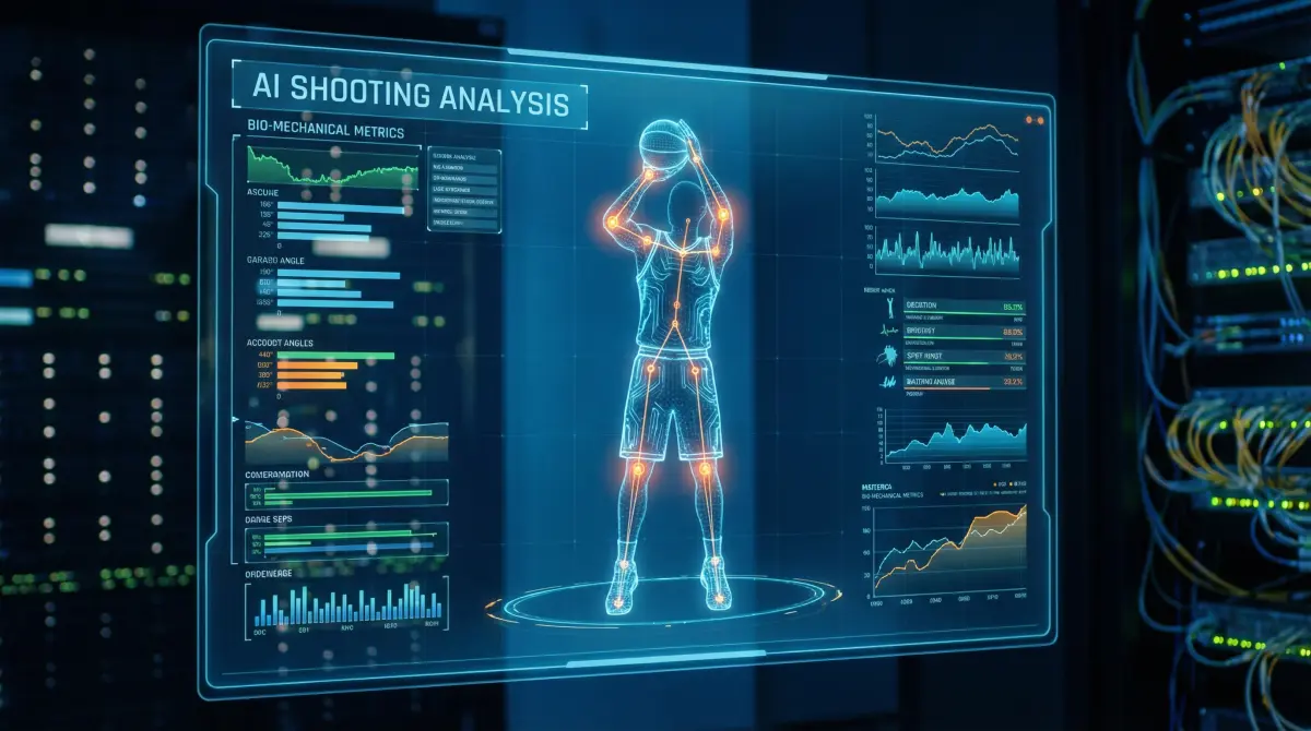 AI投篮分析引擎界面 - 内射 | 生物力学动作捕捉
